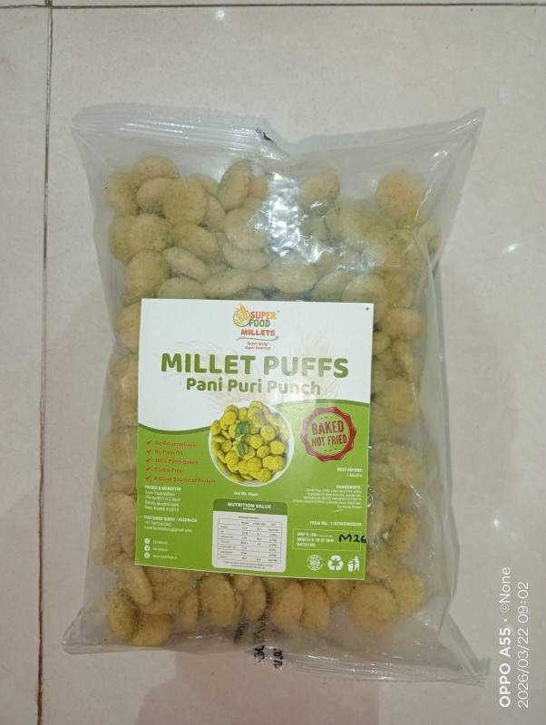 SUPER FOOD - PANI PURI PUNCH MILLET PUFFS