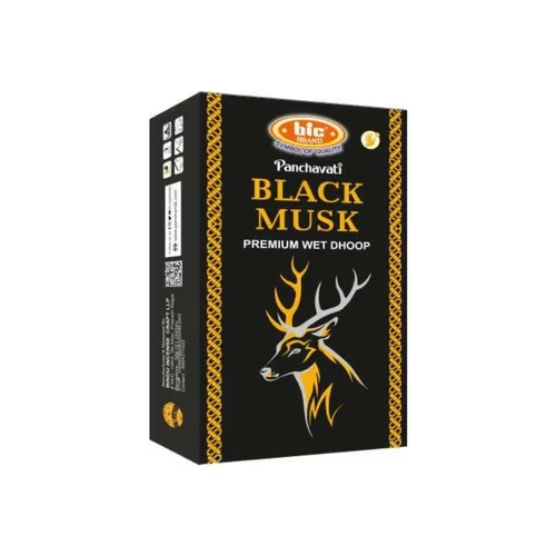 BIC BRAND - PANCHAVATI BLACK MUSK PREMIUM WET DHOOP