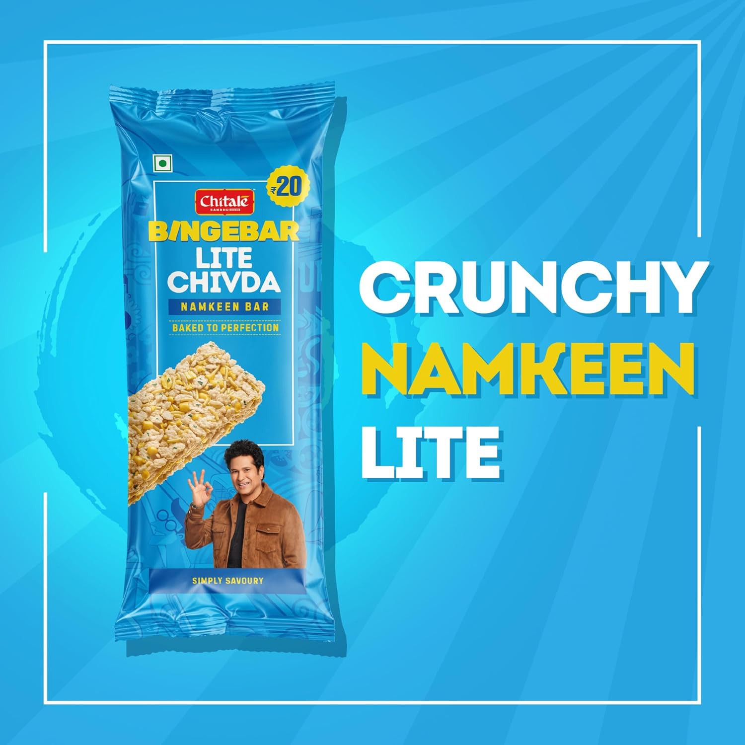 BINGEBAR LITE CHIVDA NAMKEEN BAR