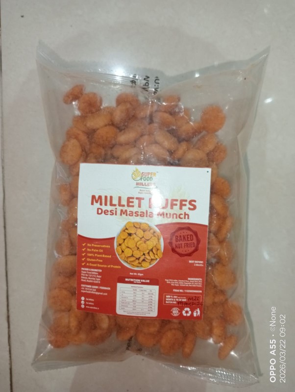 SUPER FOOD - DESI MASALA MUNCH MILLET PUFFS