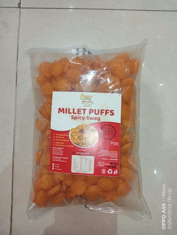 SUPER FOOD - SPICY SWAG MILLET PUFFS