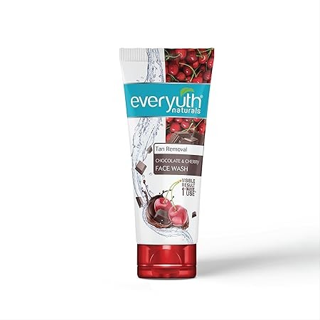 EVERYUTH NATURALS - TAN REMOVAL CHOCOLATE & CHERRY FACE WASH